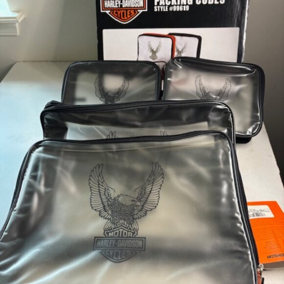 Harley-Davidson Logo 4 Pc Packing Cubes for Saddlebags or Luggage NWT Last One - Picture 10 of 13